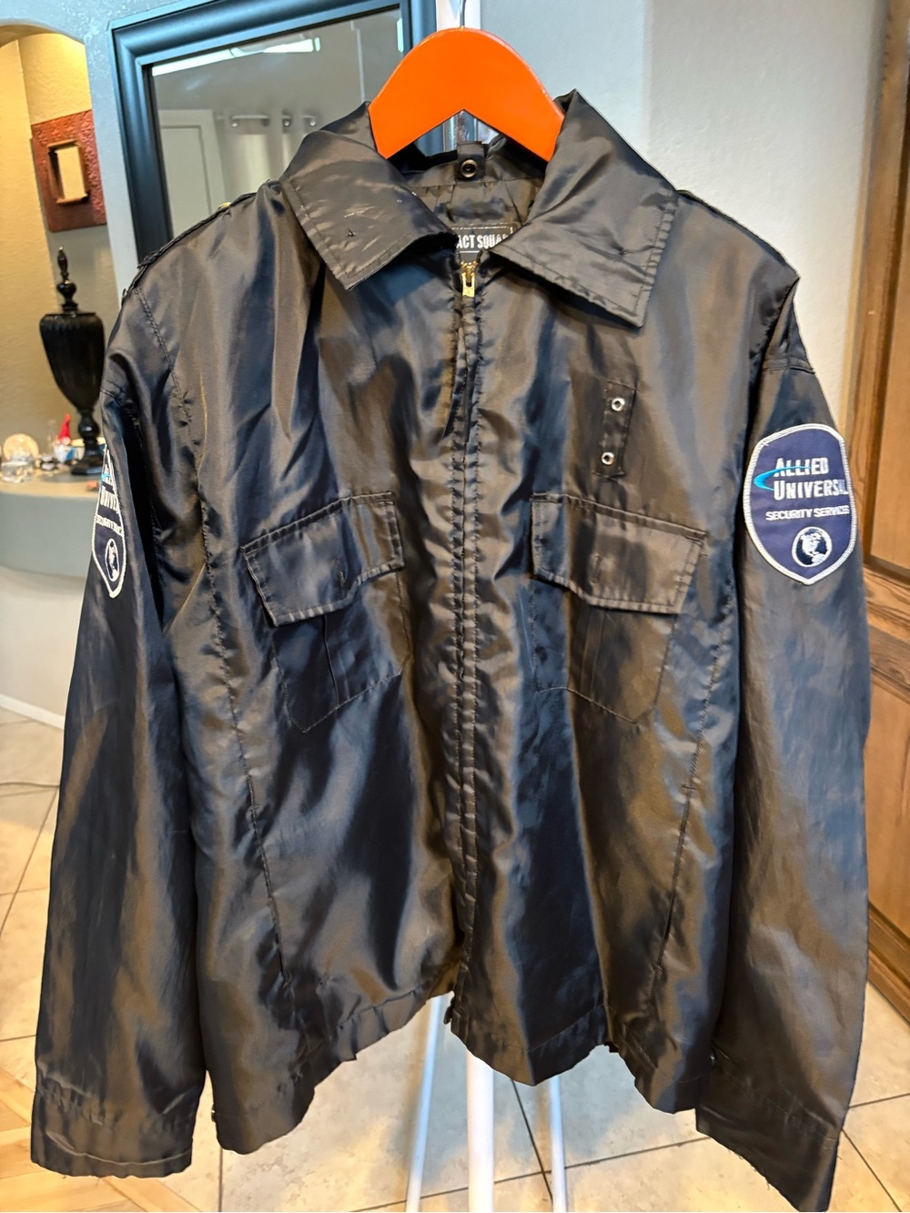 Tact Squad Allied Universal Security Service Jacket Black Full Zip